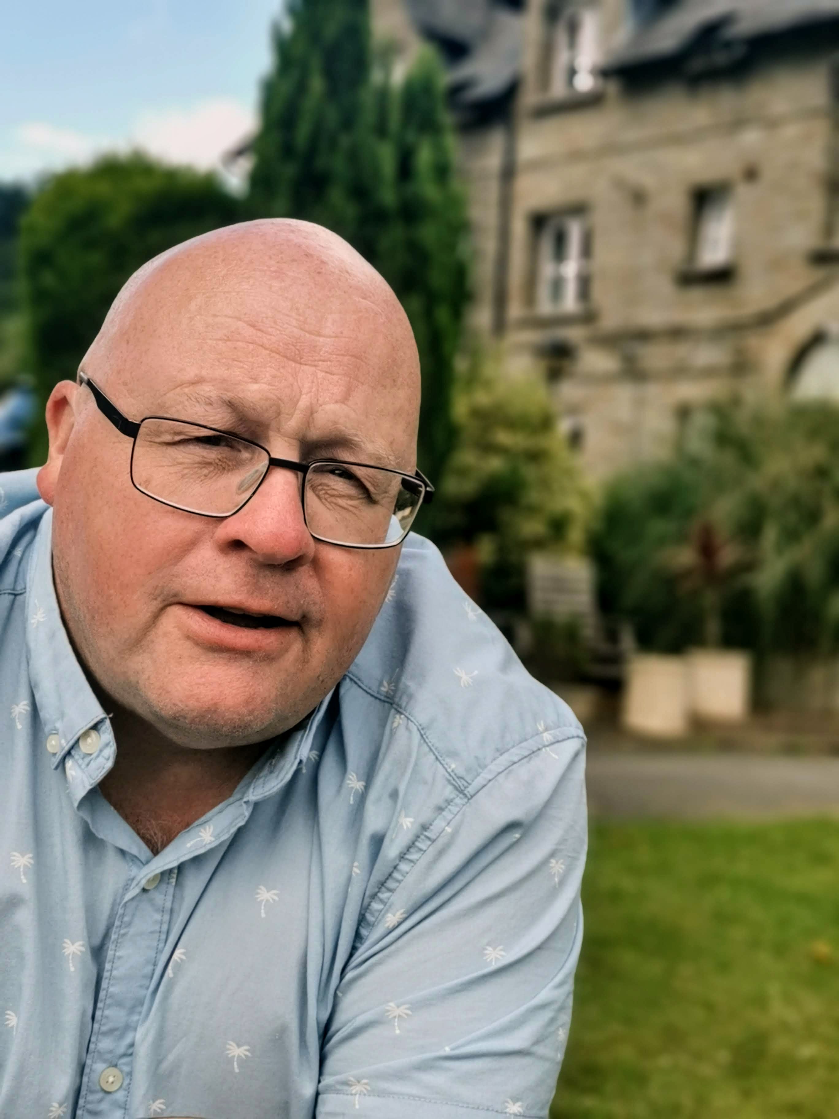A photo of Adrian Phillips taken outside Treowen Manor